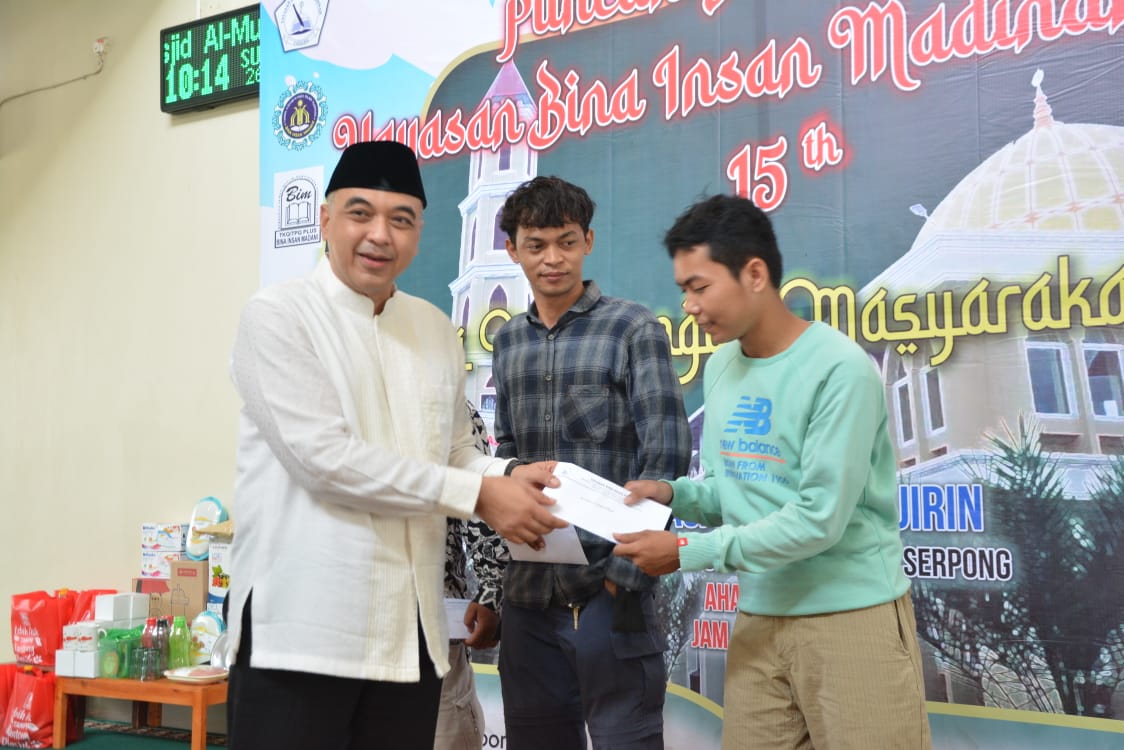 Milad Yayasan Bina Insan Madinah Catalina, Bupati Tangerang Minta Pemuda Rajin Pengajian 1 IMG 20220626 WA0057