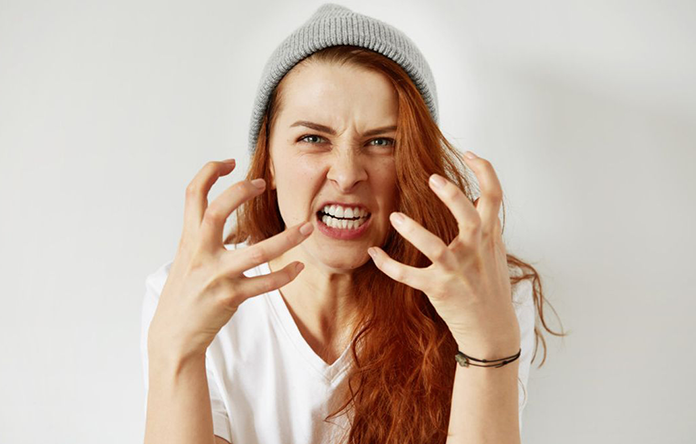 Emosi marah yang harus diredam.