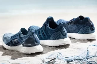 Sepatu Adidas dari limbah pabrik.