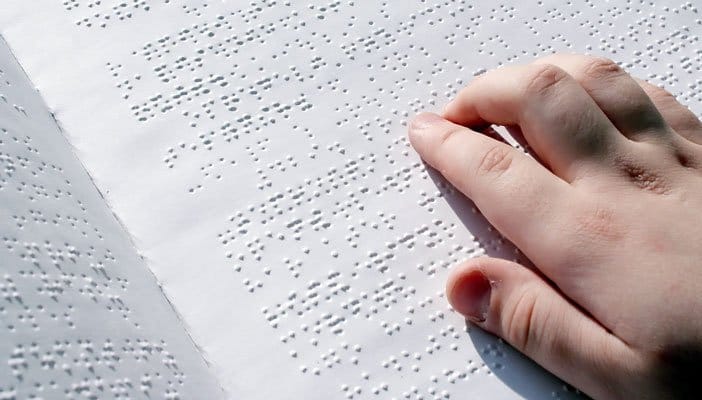 Braille adalah sejanis huruf untuk tunanetra.