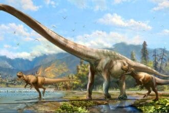 Dinosaurus hewan yang punah jutaan tahun lalu.