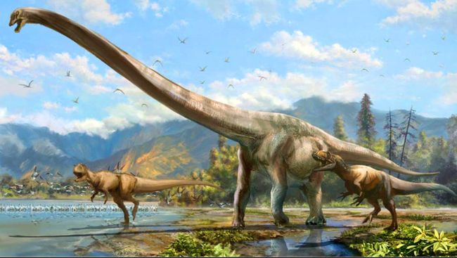 Dinosaurus hewan yang punah jutaan tahun lalu.