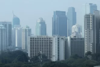 Kualitas udara di Jakarta terburuk belakangan ini.