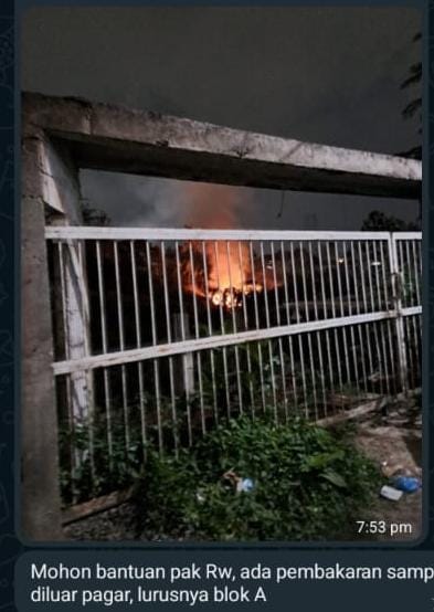 sampah di bayan setu