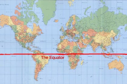 Khatulistiwa, garis khayal pembelah dunia.