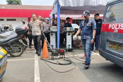 uji emisi di polres metro tangerang
