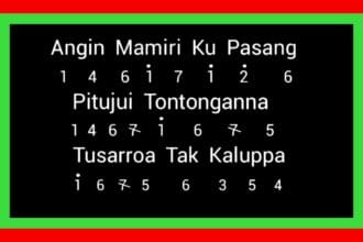 Anging Mamiri merupakan lagu dari Sulsel.