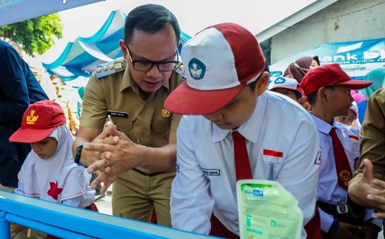 Peringatan Hari Cuci Tangan Sedunia Pakai Sabun di Kota Bogor Kolaborasi dengan Posyandu Festival 1 Hari Cuci Tangan Sedunia di Posyandu Kota Bogor
