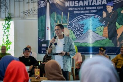 Sandiaga Uno Dalam Forum Diskusi Ekonomi Kreatif Kelana Nusantara di Bogor