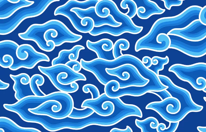 Batik megamendung ciri khas Indonesia. (Foto : Pitutur)