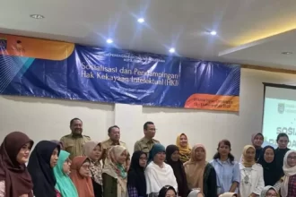 Dokumentasi Disdagin Kota Depok. Sosialisasi dan pendampingan Hak Kekayaan Intelektual bagi pelaku IKM