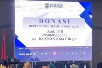 Donasi Khusus Rekening Stunting oleh Baznas Kota Cilegon