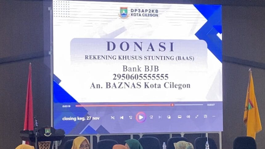 Wakil Wali Kota Cilegon Rilis Data Penderita Stunting: 944 Anak Terkena Dampak 1 Donasi Khusus Rekening Stunting oleh Baznas Kota Cilegon
