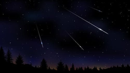 Ilustrasi Hujan Meteor. (Foto : Tirto)