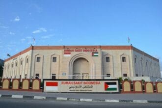 Rumah sakit Indonesia di Gaza, Palestina. (Foto : Kumparan)