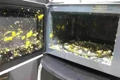 Telur meledak dalam oven. (Foto : Maria Claier HK)