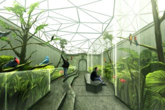 Aviary merupakan kandang burung. (Foto : Mkicau)