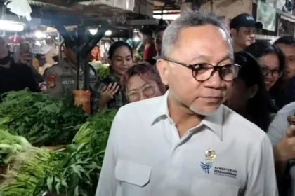 Menteri Perdagangan Zulkifli Hasan Berkunjung ke Pasar Johar Baru