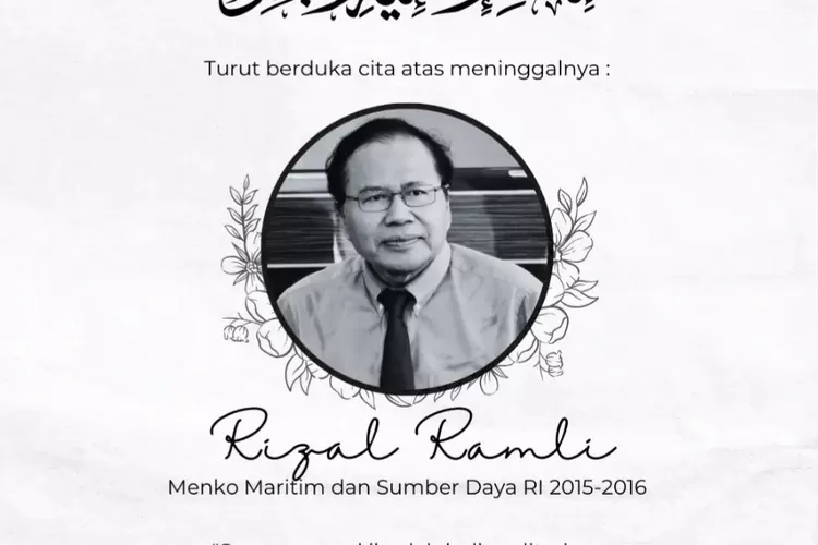 Rizal Ramli Meninggal Dunia di Usia 68 Tahun