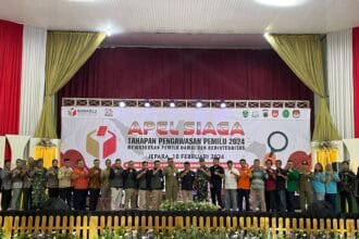 Apel Siaga Tahapan Pengawasan Pemilu 2024 di Kabupaten Jepara