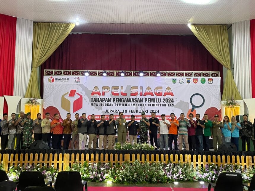 Apel Siaga Tahapan Pengawasan Pemilu 2024 di Kabupaten Jepara