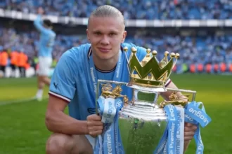 Erling Haaland pemain bola termahal di dunia di 2023. (Foto : Akurat Banten)