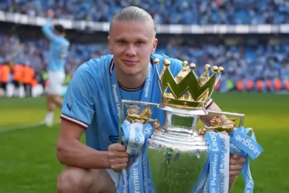 Erling Haaland pemain bola termahal di dunia di 2023. (Foto : Akurat Banten)