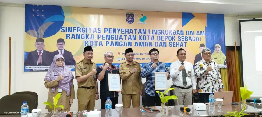 Upaya Penguatan Kota Depok sebagai Kota Pangan Aman dan Sehat 1 Kegiatan Sinergitas Penyehatan Lingkungan Kota Depok di Wisma Hijau Kecamatan Cimanggis