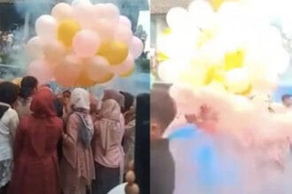 Balon Gas Meledak (Foto : Viva Bandung)