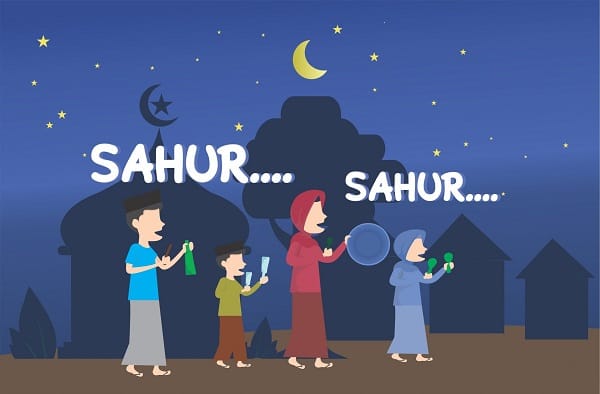 Santap sahur. (Foto : Pesantren.ID)