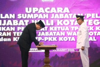 Upacara Pelantikan Penjabat Wali Kota Tegal