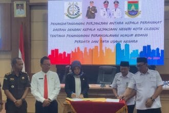 Penandatanganan Perjanjian Antara Kepala Perangkat dan Kepala Kejaksaan Negeri Kota Cilegon