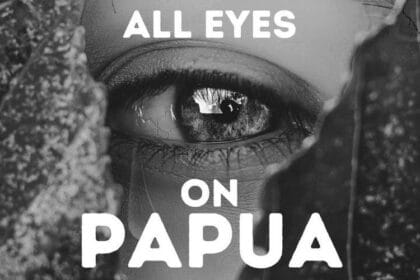 All Eyes on Papua (Foto : Kompas.com)