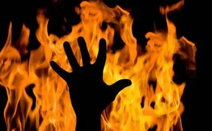 Ilustrasi Orang Terbakar