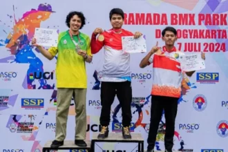 Atlet BMX Freestyle di Kejurnas