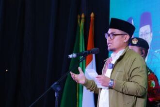 Pilar Saga dalam Pelantikan Pimpinan Cabang Gerakan Pemuda Ansor Kota Tangsel