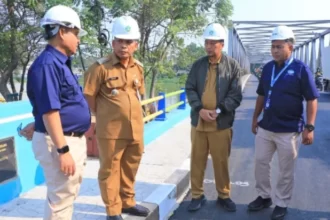 Pj Walkot Tangerang Tinjau Kondisi Arus Lalu Lintas setelah dibukanya Jembatan Pintu Air 10 setelah Revitalisasi