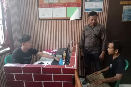 Pemeriksaan Terduga Pelaku Curanmor di Pandeglang