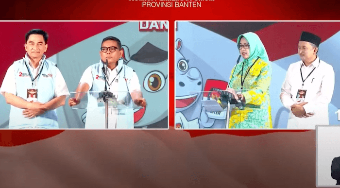 Debat Pilgub Banten 2024: Airin-Ade Pangkas Kesenjangan di Pandeglang dan Lebak, Andra-Dimyati Soroti Pendidikan 1 Pilgub Banten