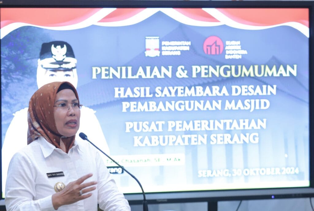 3 Besar Juara Sayembara Desain Masjid Puspemkab Diberi Hadiah oleh Bupati Serang 4 Syaembara Desain Masjid Puspemkab