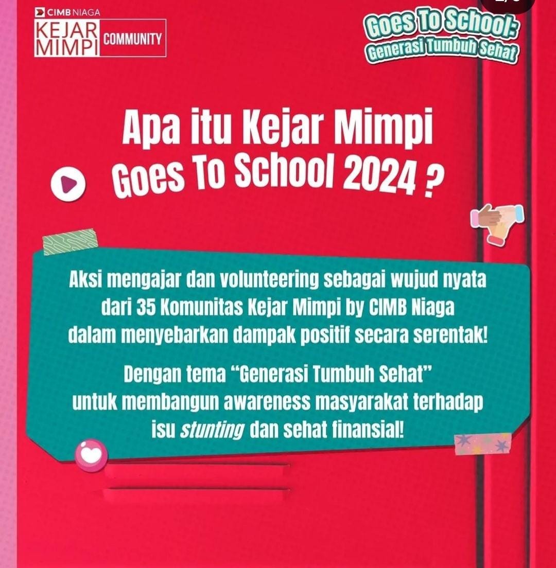 Komunitas Kejar Mimpi Serang Goes To School Serentak di 35 Sekolah di Indonesia 2 Kejar Mimpi Serang