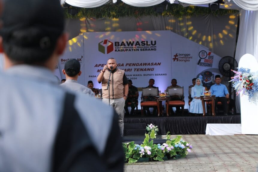 Apel Siaga Pengawasan Pilbup Serang 2024, Komitmen Bersama Jaga Kondusifitas 1 Pilbup Serang 2024