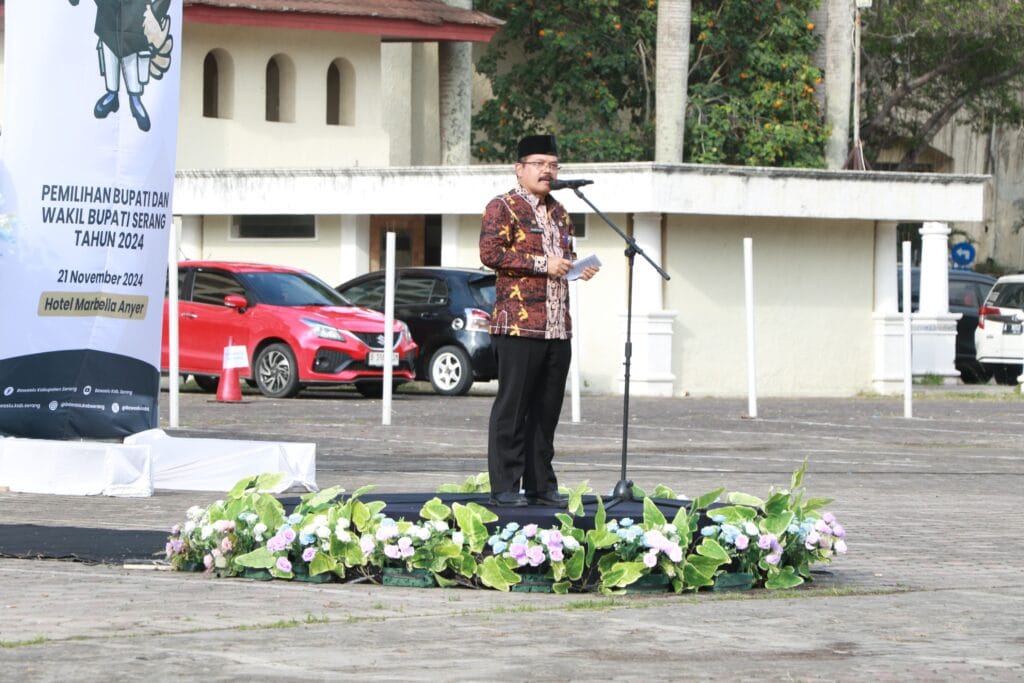 Apel Siaga Pengawasan Pilbup Serang 2024, Komitmen Bersama Jaga Kondusifitas 2 Pilbup Serang 2024