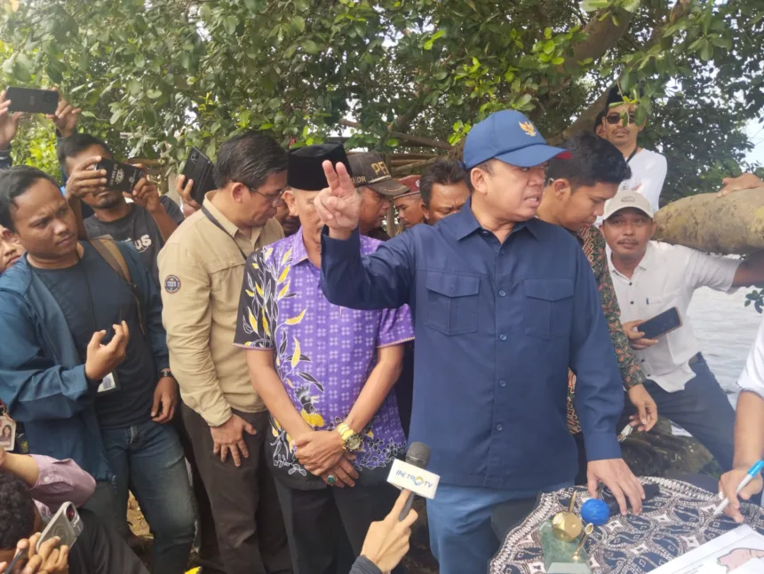 Sidak Ke Pagar Laut Kohod Tangerang, Menteri Nusron Wahid Langsung Batalkan 50 SHM dan SHGB 1 Pagar Laut