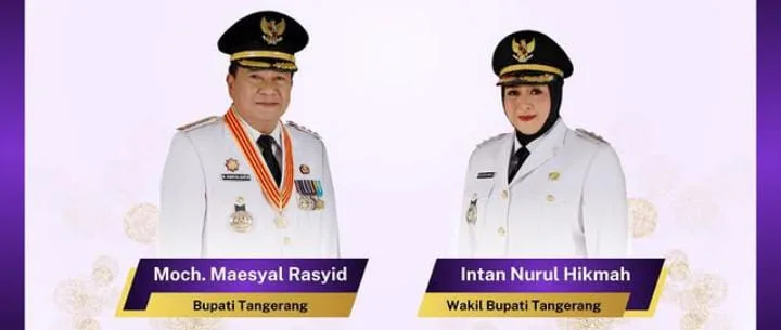 Maesyal-Intan Resmi dilantik Jadi Bupati dan wakil Bupati Tangerang, Ini Visi Misinya 1 Maesyal-Intan