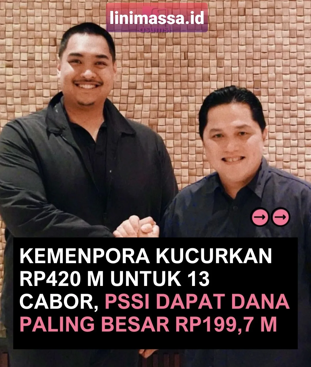 Paling Besar, PSSI Dapat Dana Dari Kemenpora 199,7 M dari Total 13 Cabor 2 PSSI Dapat Dana Dari Kemenpora