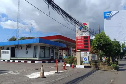 BBM oplosan di SPBU Ciceri