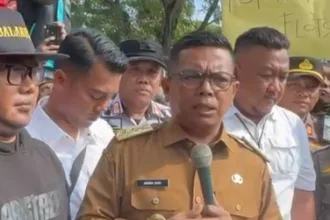 Demo ojol di Serang