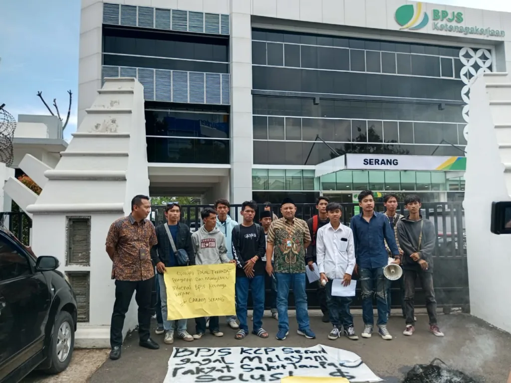 Demo BPJS Ketenagakerjaan Serang