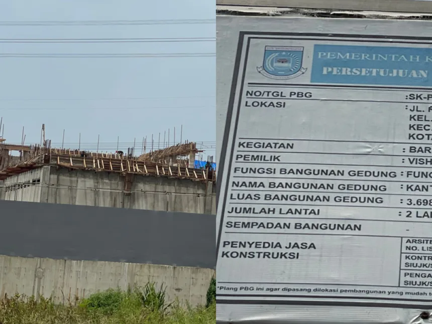 Pembangunan Gudang Tekstil di Kecamatan Setu Tangsel Tak Sesuai RTRW 1 Gudang Tekstil